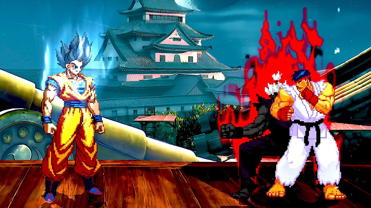 Epic Battle: Goku in Base Form Takes on Shin Oni and Shin Ryu
