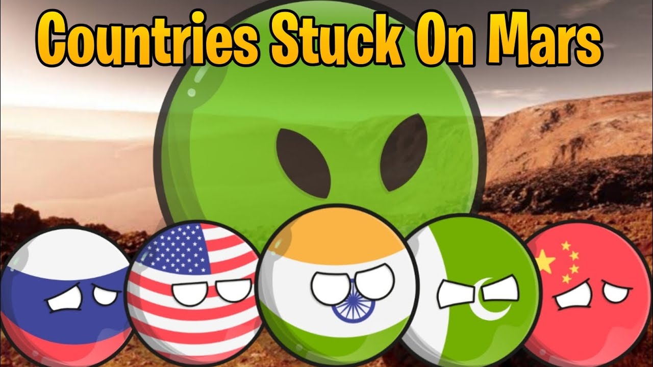 Countries Stuck On Mars 🤣 [Funny and horror]🥶🥶story #countryballs #worldprovinces