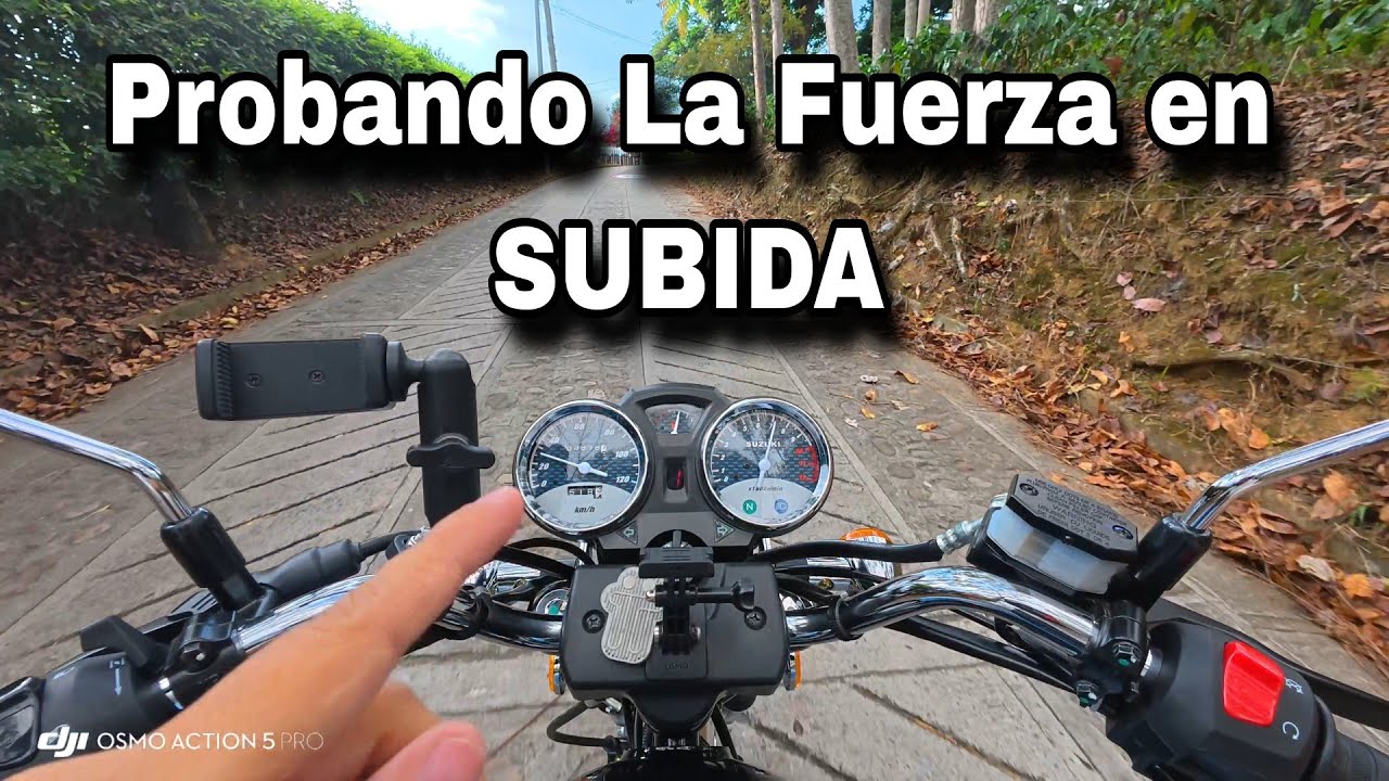 Probando La Suzuki GN 125 F en SUBIDA con PARRILLERO