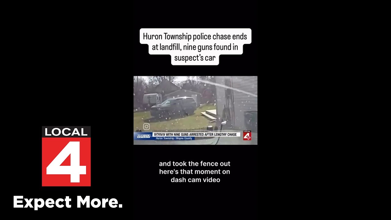 High-speed chase through Huron Township ends at landfill