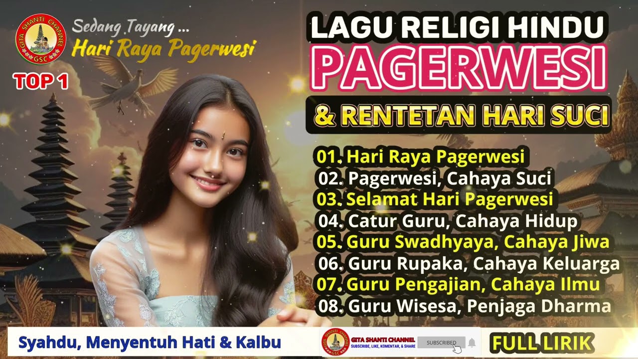 Kumpulan Lagu Religi Hindu Bali Terbaik Menyambut Hari Raya Pagerwesi & Rentetannya 🙏✨