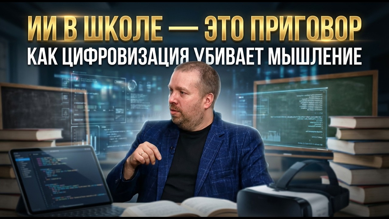 ИИ В ШКОЛЕ — ЭТО ПРИГОВОР: Как цифровизация убивает мышление | Андрей Афанасьев