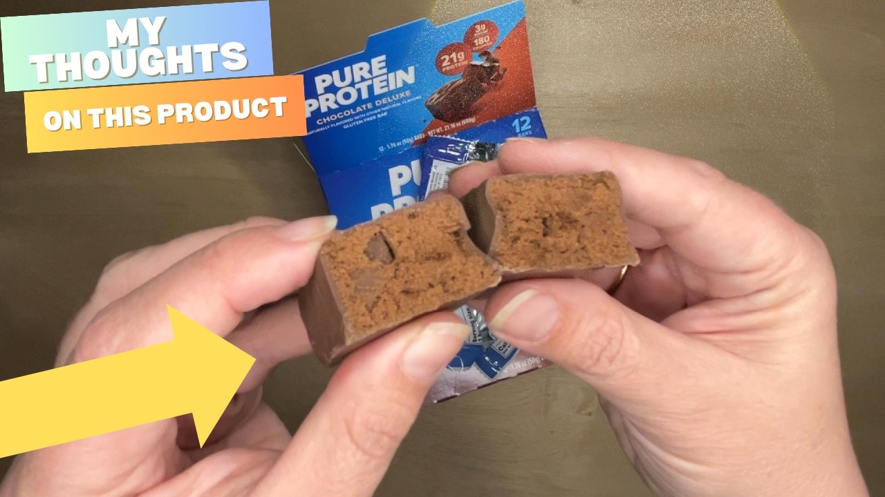 Amazon Product Review | Pure Protein Chocolate Deluxe Protein Bars – 21g Protein, 3g Sugar, 190 Cal