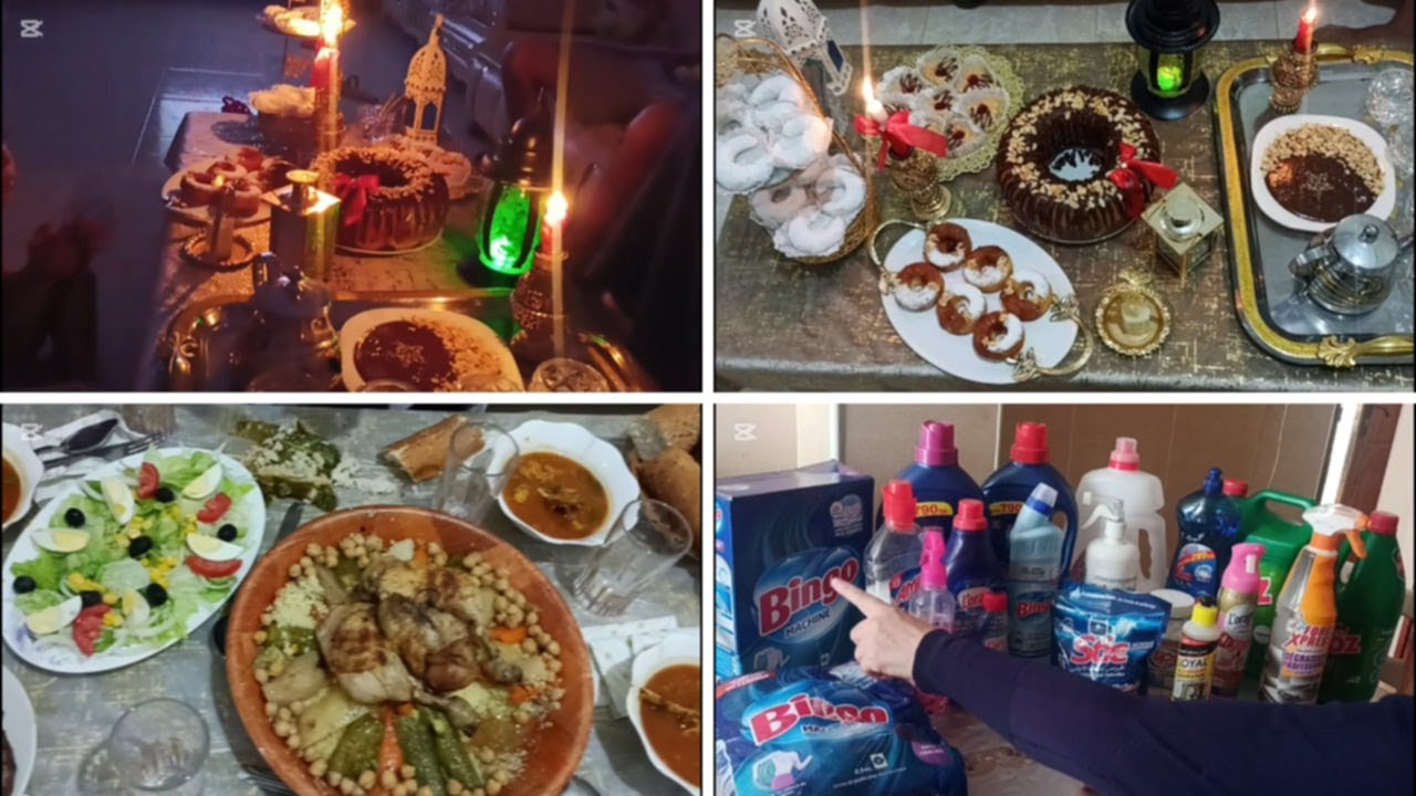 مطبخ ام عمورة/ عشاء المولد+اهم المنضفات لنستعمل فيها في التنضيف