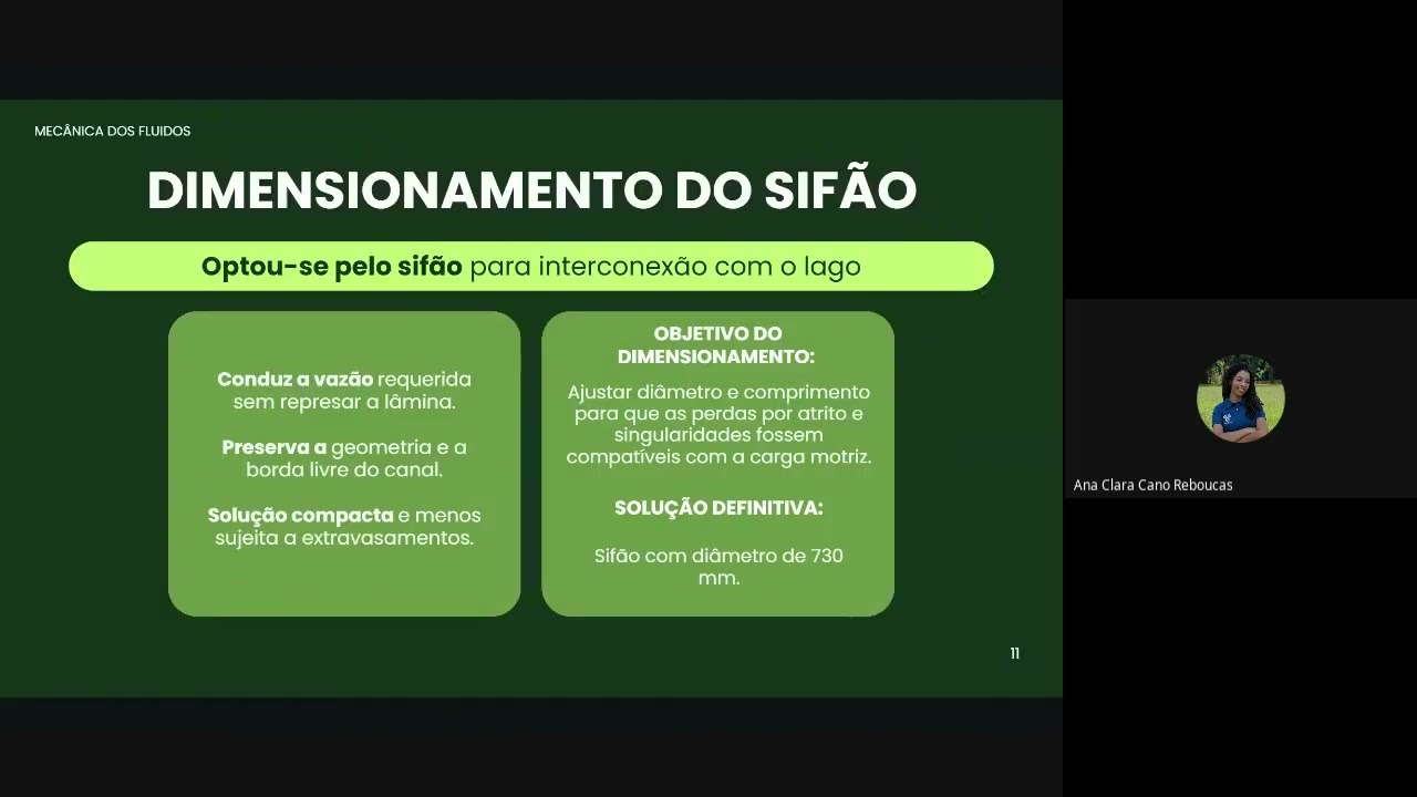 Dimensionamento de canal aberto para comunidade rural