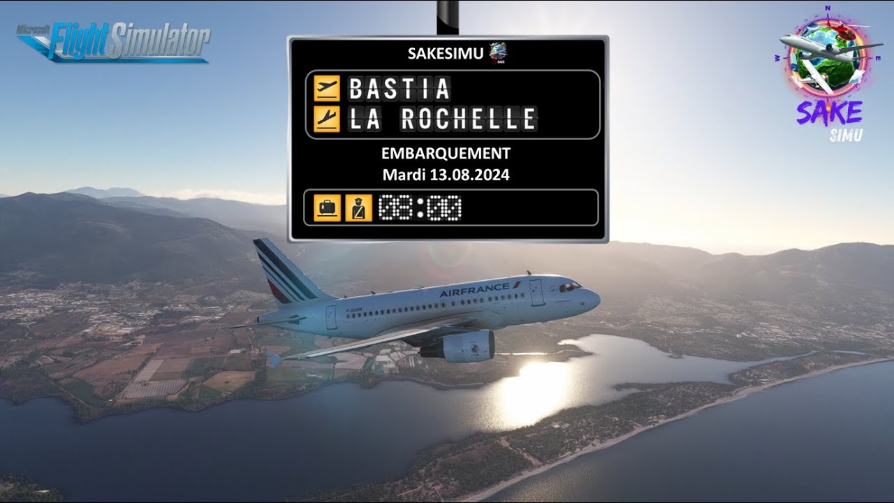Bastia - La Rochelle en Airbus A318-100 de LVFR