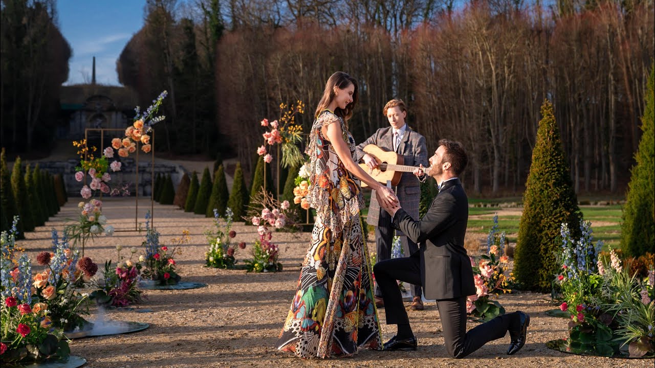 Fairytale French Castle Marriage Proposal: Enchanting Romance at Chateau Villette France