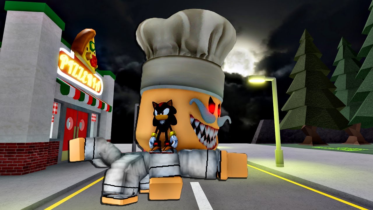 Me Transformei no SHADOW do SONIC na PIZZARIA do PAPA PIZZA!
