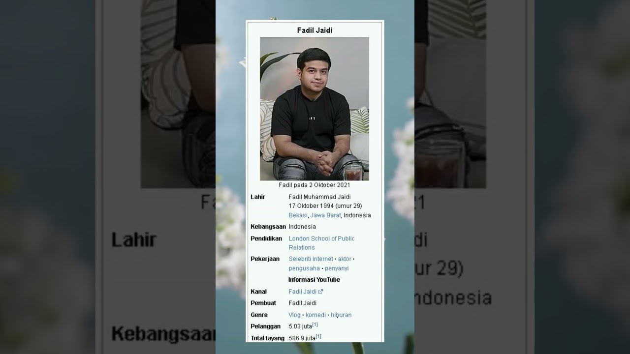 biodata fadil jaidi #shorts #fadiljaidi #fadiljaidifamily #fadiljaidishorts #fadiljaidipakmuh