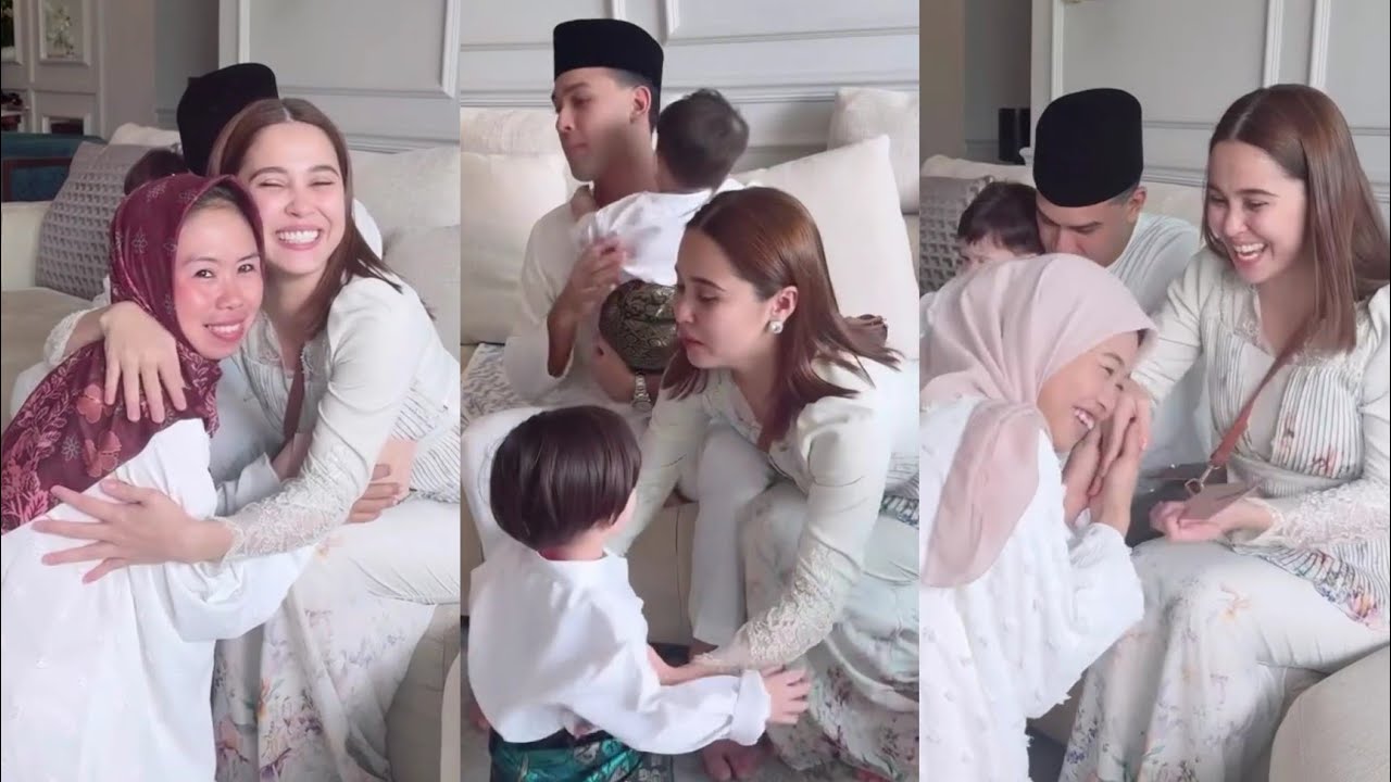 Anak Sulung Bad Mood Menangis... Emma Maembong Salam Raya dengan Semua Maid Cepat2...