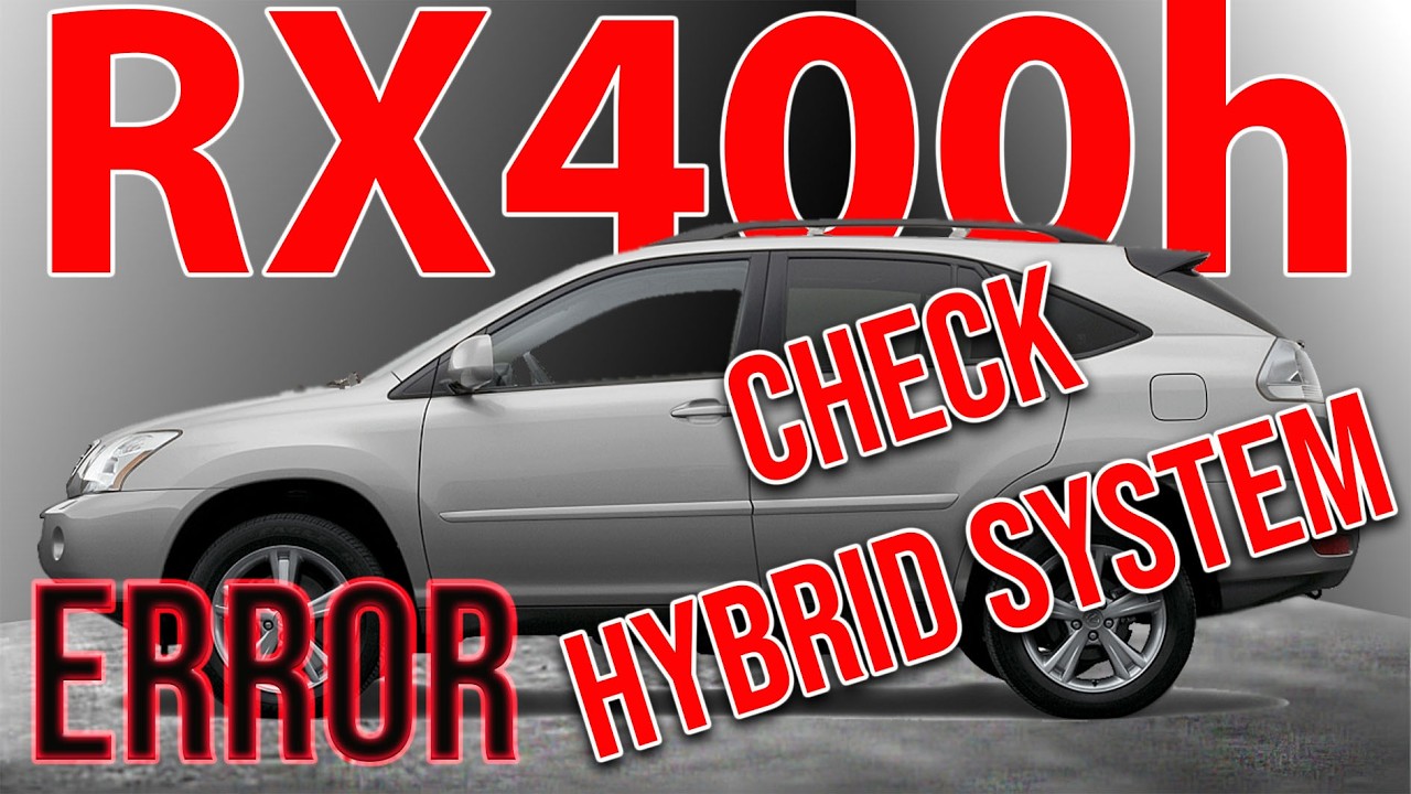 Lexus RX400H problems - part 9- ERROR check hybrid system + check vsc system -12V problem - Bildilla