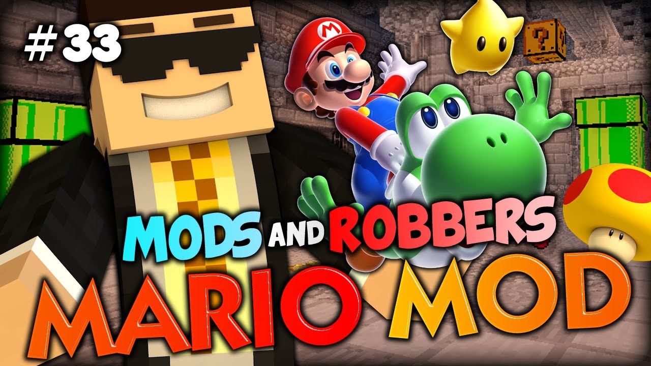 TROLLING WITH MARIO - Minecraft Modded Cops and Robbers (Minecraft Mods - Mario)