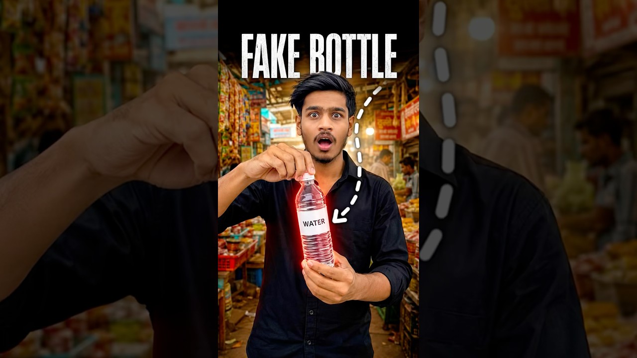 Fake bottles in market. Don&rsquo;t drink😱. #shorts