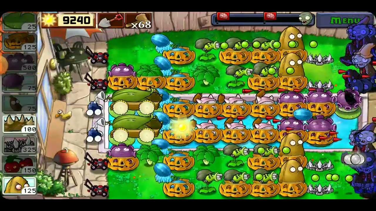 SURVİVAL MODUNDA NEFES KESEN MÜCADELE!!-Plants vs Zombies Bölüm-27
