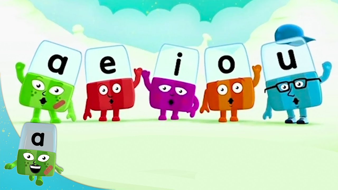 Alphablocks - All About the Vowels! | Learn to Read | Learning Blocks