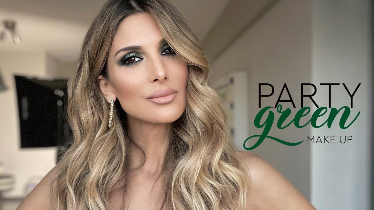Party Green Make up | Roula Stamatopoulou