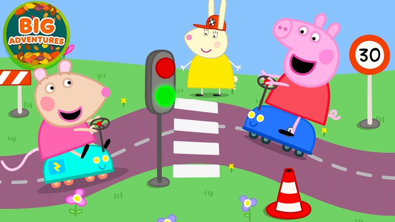 Peppa Pig Drives a TOY Electric Car Adventure🚗 | Little Car Centre | Cartoon for Kids | 18 Minutes