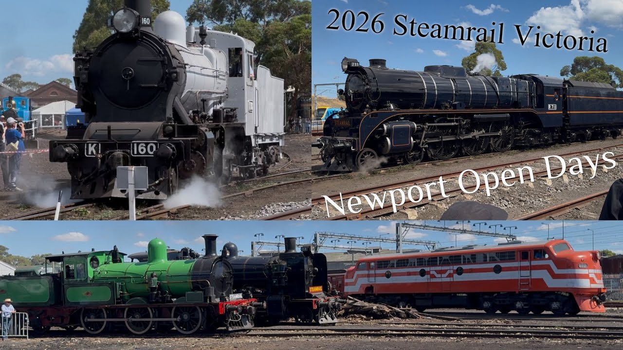 2026 Newport Workshops Open Days - Monday 9th March | Steamrail Victoria | Heritage Steam & Diesels