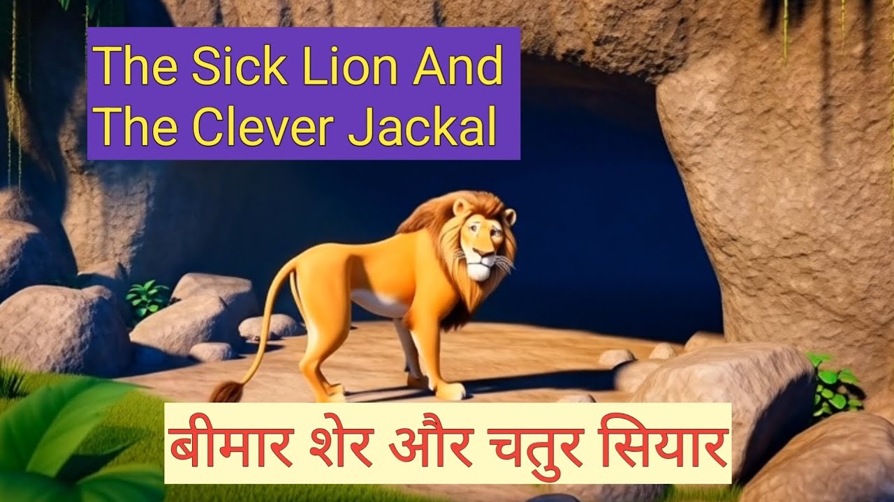 The Sick Lion And The Clever Jackal _ Beemaar Sher Aur Chaalaak Siyaar #kahani #animation #cartoon 