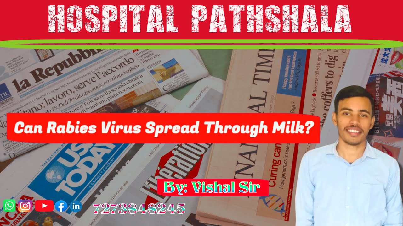 Can Rabies Virus Spread Through Milk ? # By- Vishal Sir #healthcare