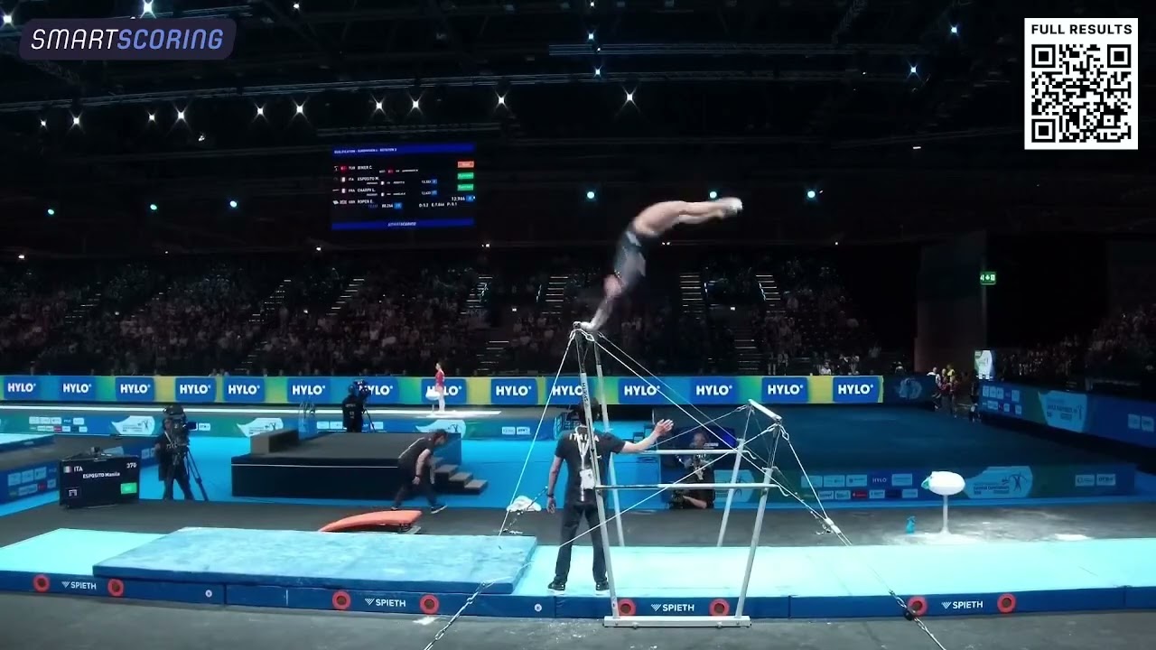 Manila Esposito. 2025 European Championships. Qual/TF. UB