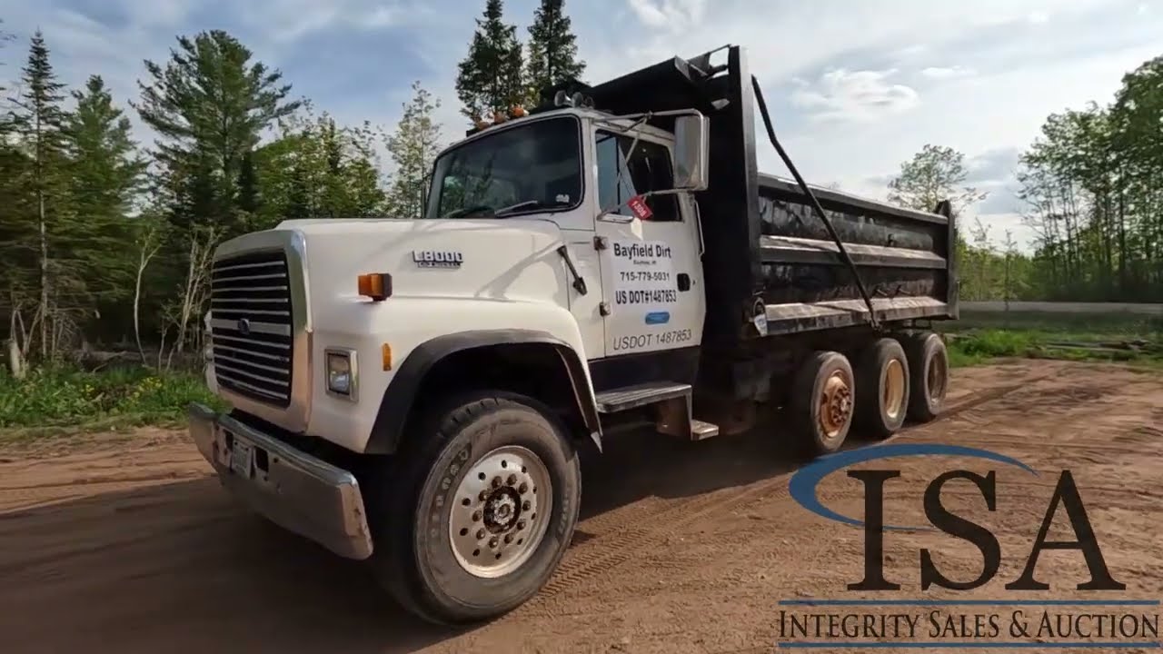 1308 - 1993 Ford L8000 Tri-Axle Dump Truck Will Be Sold At Auction!