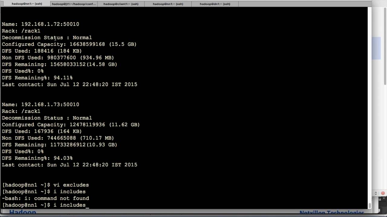 Hadoop Decommision Nodes