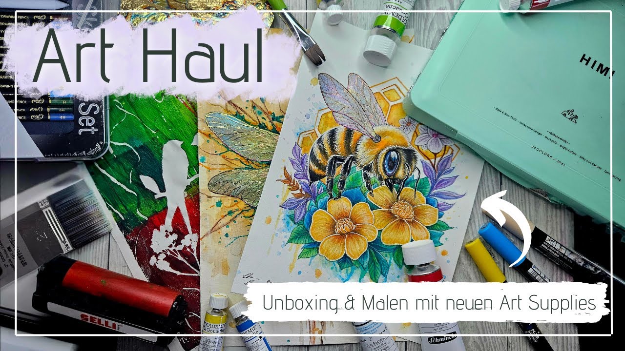 ART HAUL - ZU VIEL Geld für neue ART SUPPLIES 🙈 | Auspacken und kreativ sein mit neuen Materialien✨️