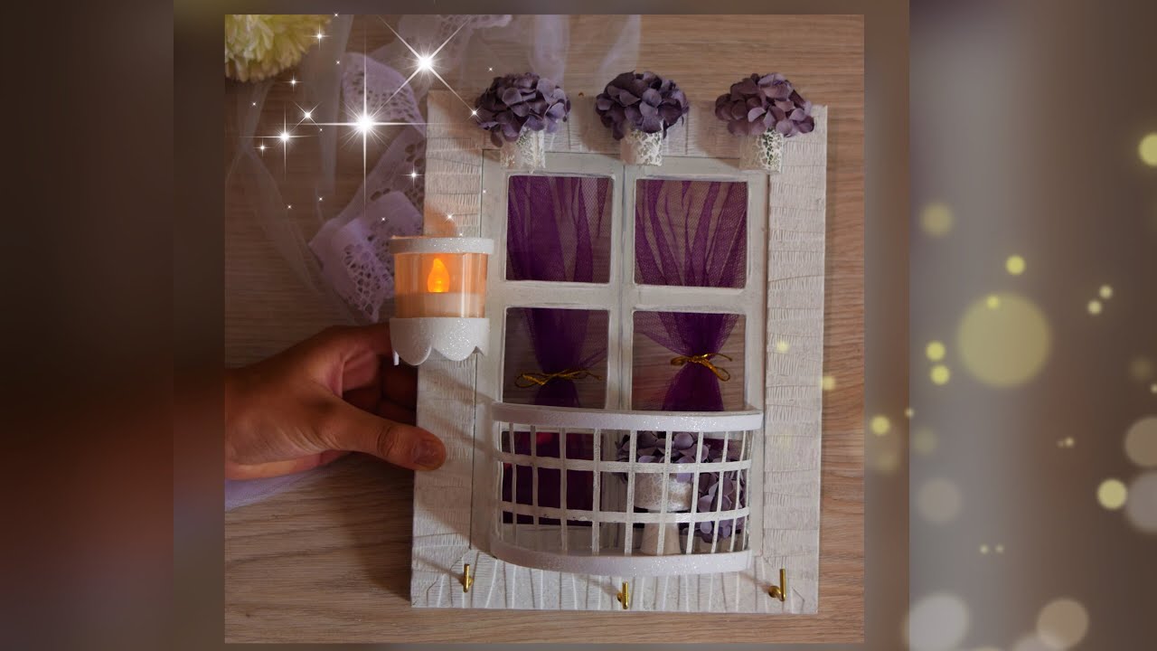 Portallaves casero /ventana decorada, manualidades para regalar o vender #portallaves #llavero #diy