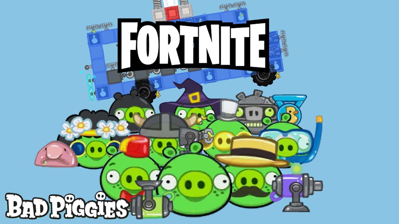 Fortnite in Bad Piggies! Round 1 of the game!
