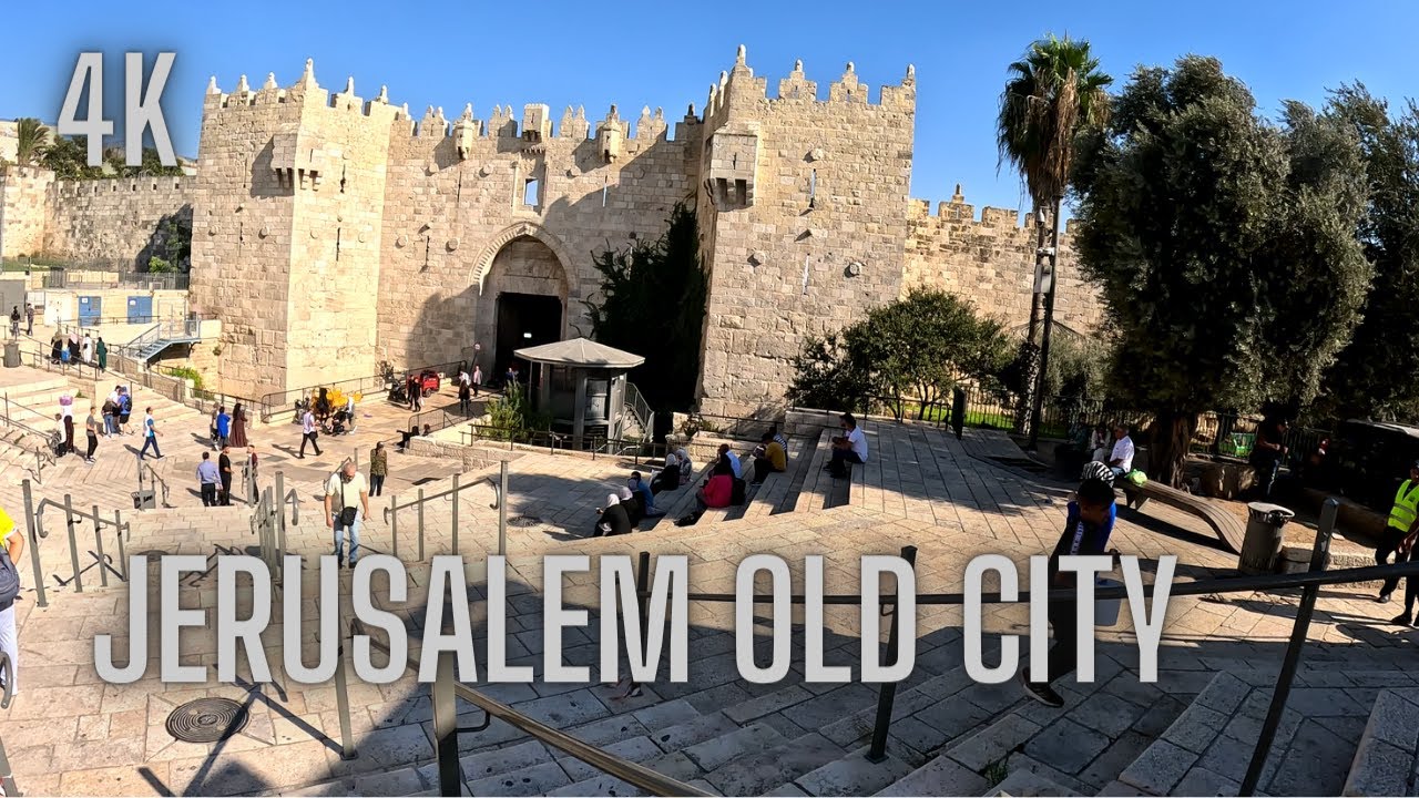 Walk Tour Journey from Jerusalem's Train Station to the  Old City - Real-Time Walk 2023