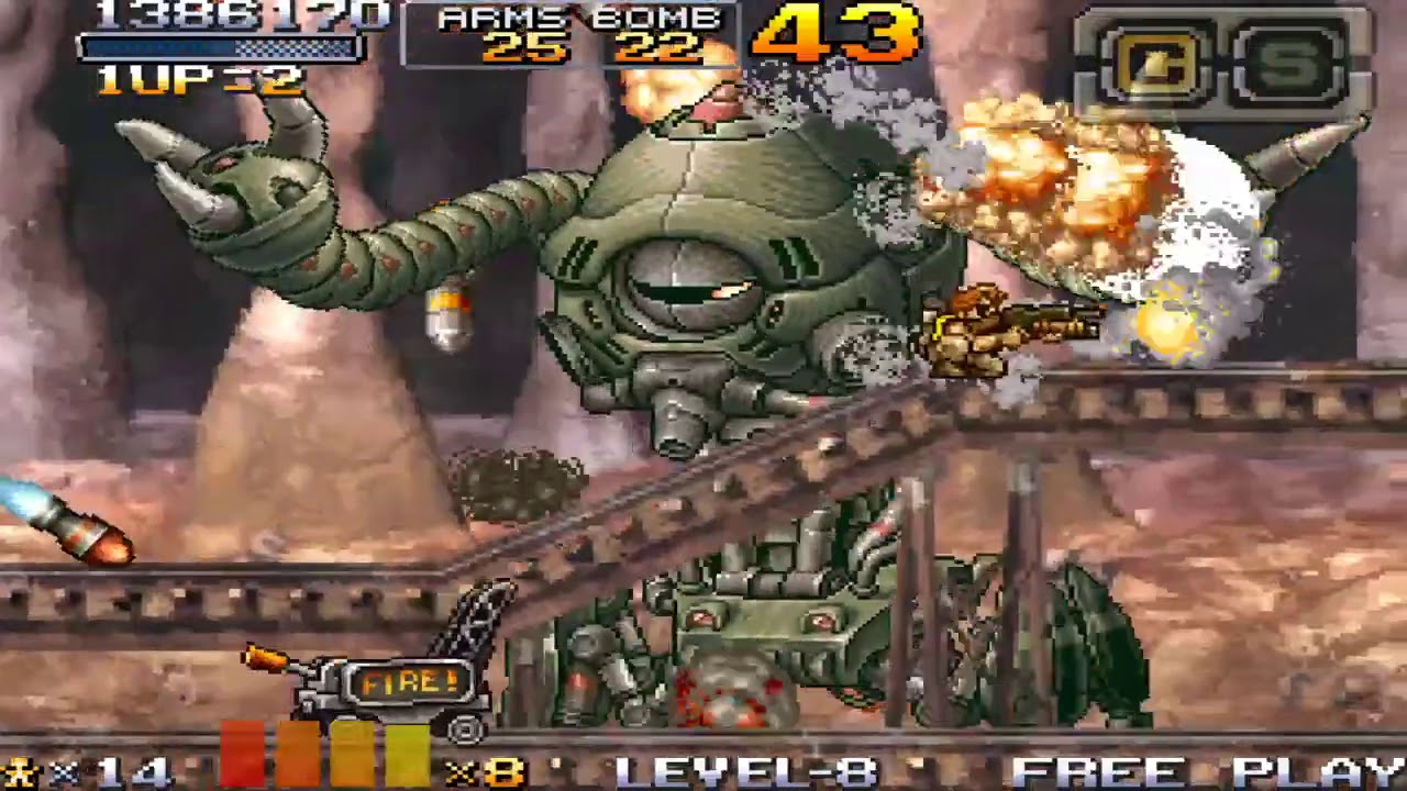 [ Metal Slug 7 ] Level - 8 One Life Full Game ( Tarma )