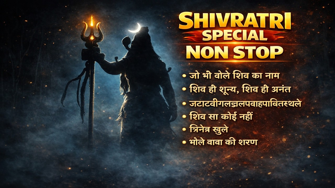 महाशिवरात्रि Special 🔱 शिव भजन | शिव का ध्यान | Non Stop Hindi
