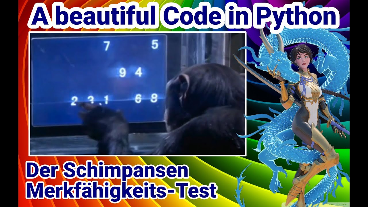 Python Tutorial deutsch, Der Schimpansen Merkfähigkeits-Test