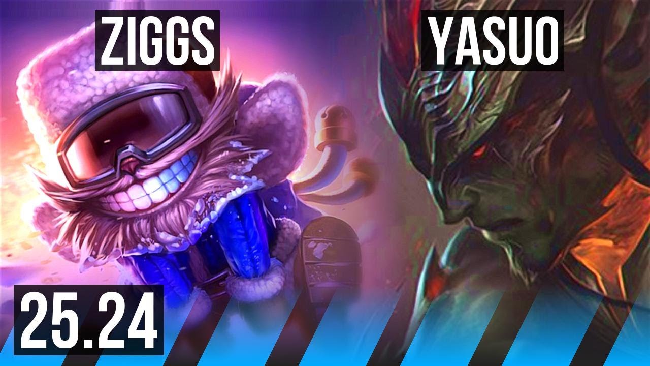 ZIGGS vs YASUO (MID) | NA Master | 25.24