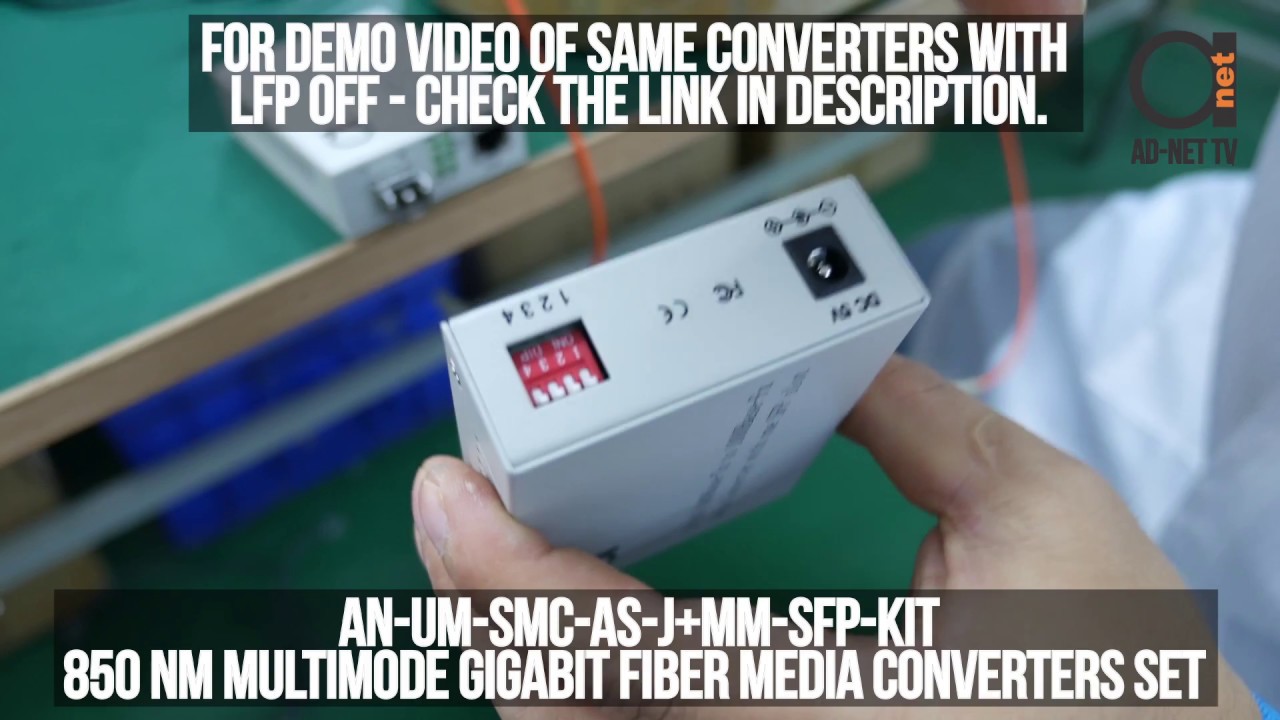 850 nm LC Multimode Fiber Media Converter with LFP (LFF) feature ON