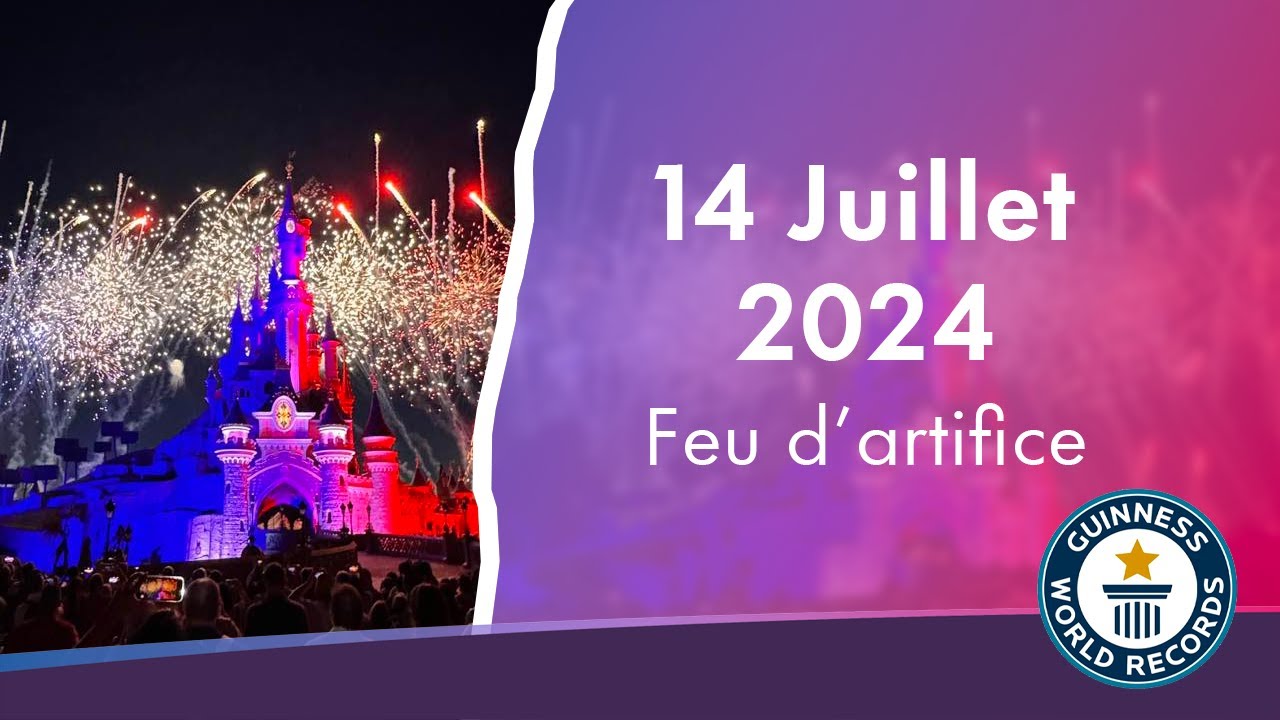 🎆 14 juillet - LE FEU D'ARTIFICE à DISNEYLAND PARIS en intégralité - Bastille Day 2024