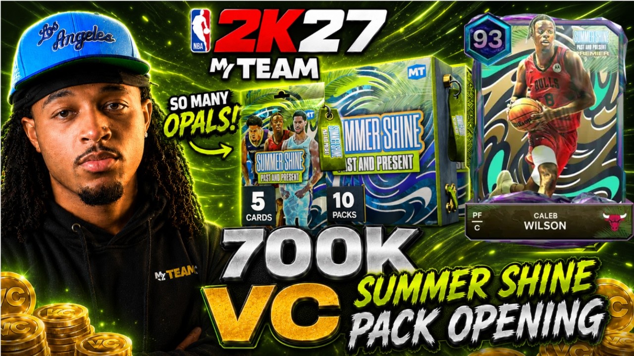 700K VC SUMMER SHINE PACK OPENING! SO MANY OPALS! NBA 2K27 MYTEAM PACK OPENING
