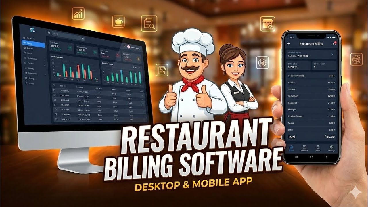 Restaurant Billing Software with Waiter and Customer App