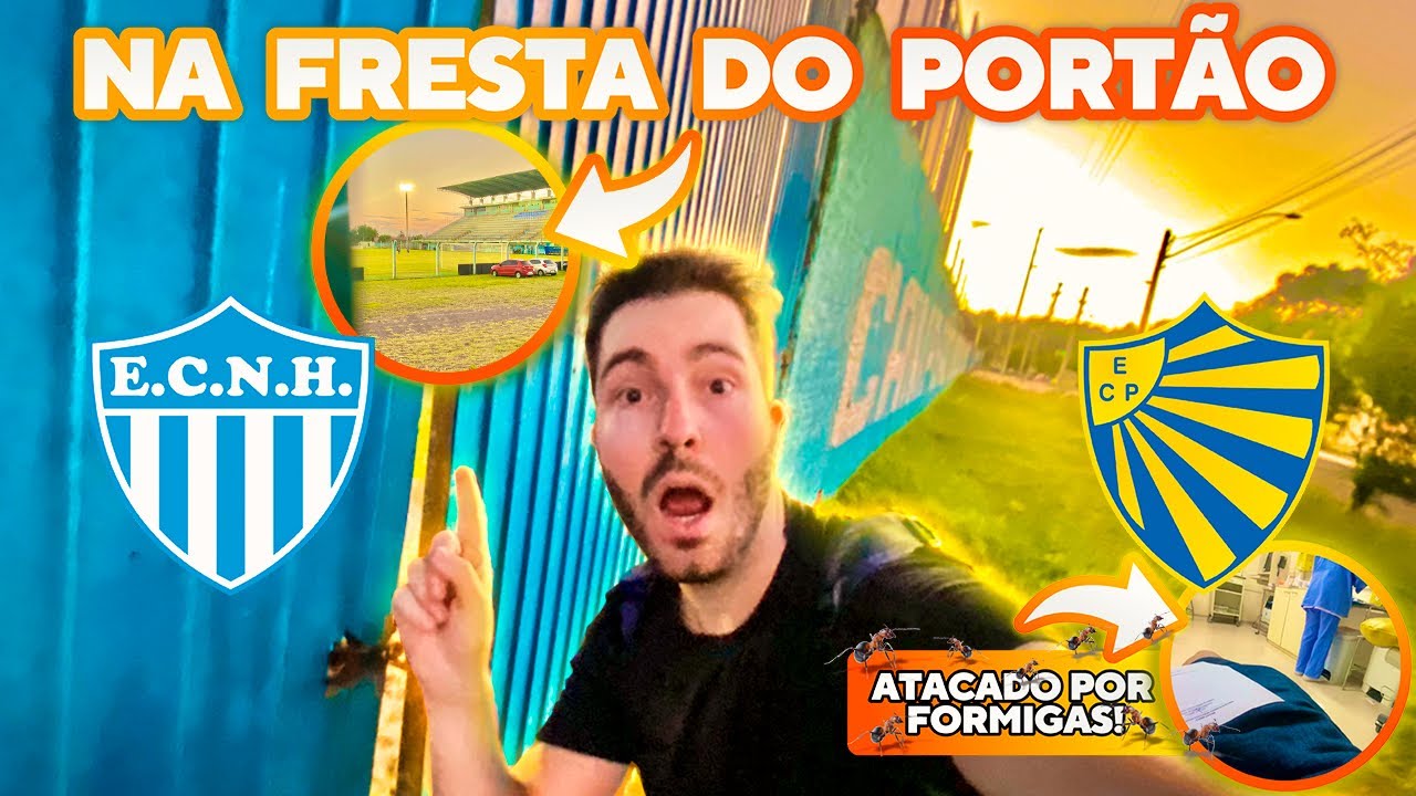 FUI PARAR NO HOSPITAL E NÃO É CLICKBAIT - VI O JOGO NA FRESTA DO PORTÃO/ Novo Hamburgo x Pelotas
