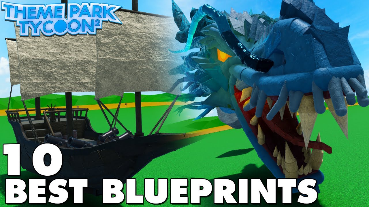 Top 10 *BEST* Blueprints (ID) In Theme Park Tycoon 2!