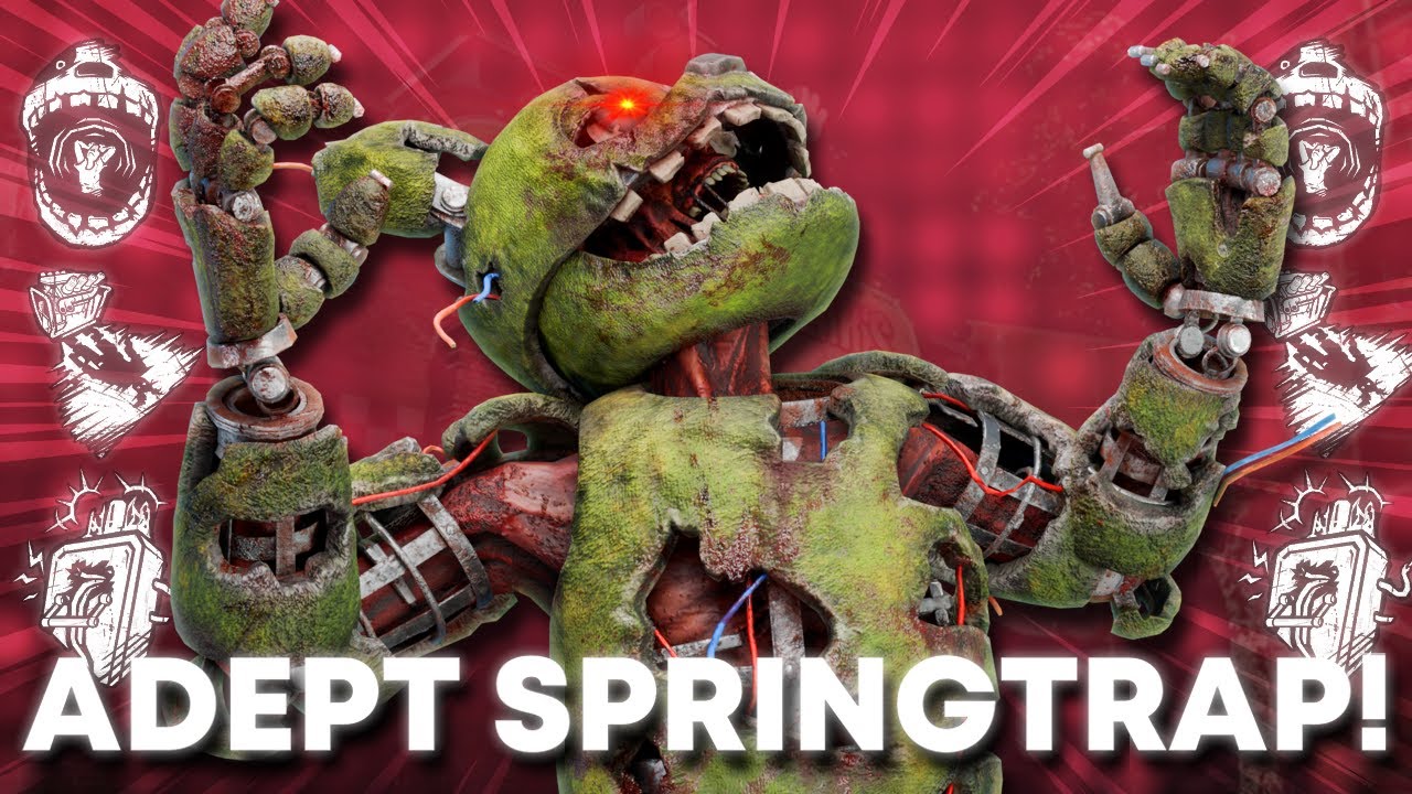 SPRINGTRAP IS HERE! ALL FNAF SKINS SHOWCASED! ADEPT GAMEPLAY! | Dead by Daylight