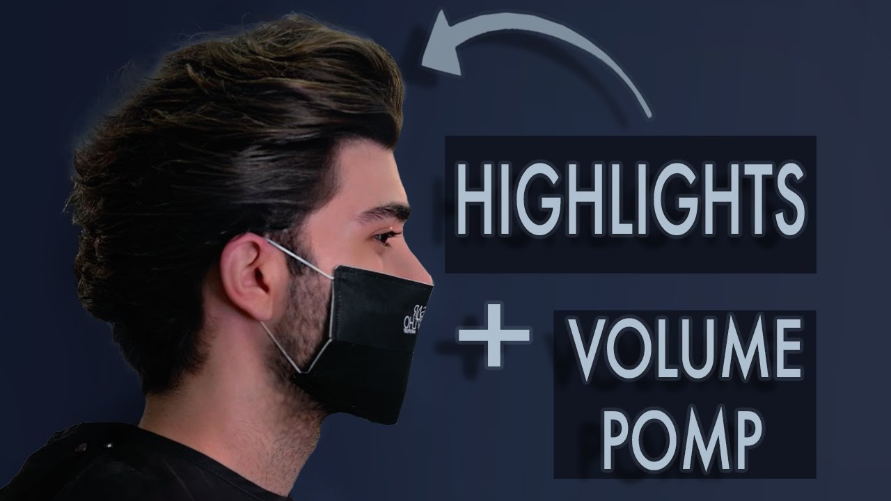 BIG VOLUME POMP WITH HIGHLIGHTS | Men's Summer Haircut 2020 | Jorge Fernando