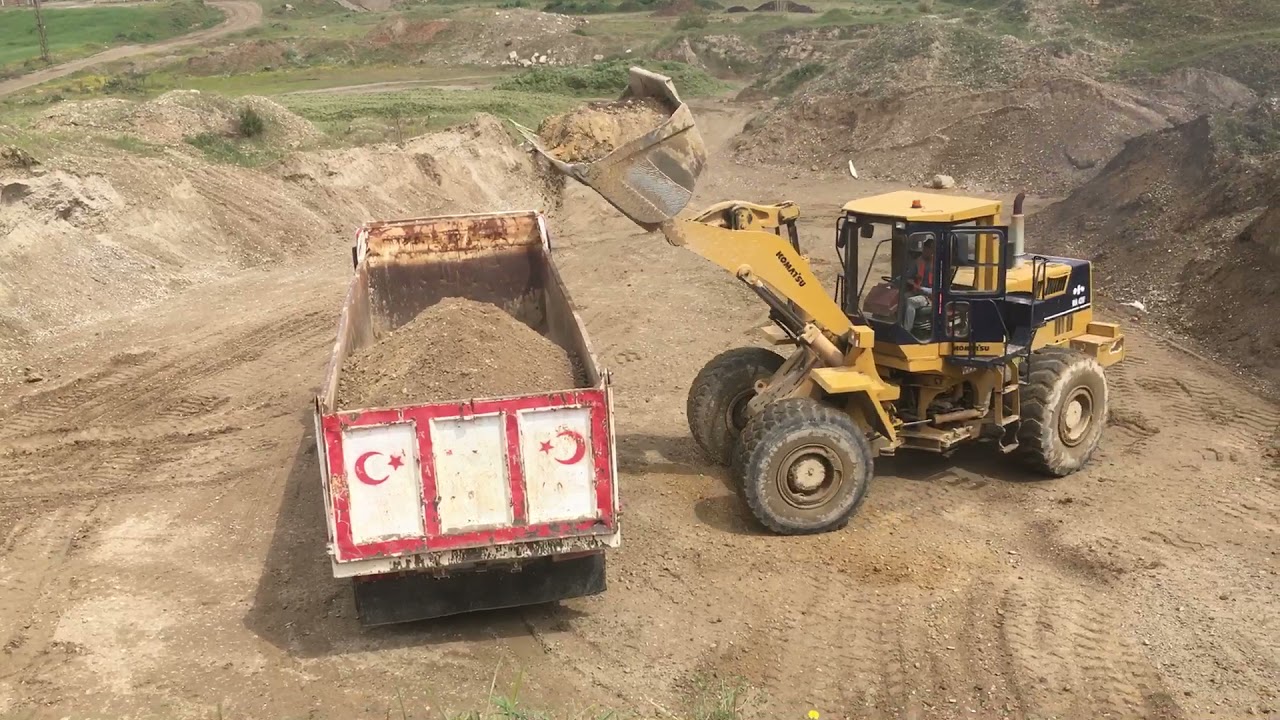 KOMATSU WA 420_1 1990 model makinayla Manisa kum ocağında çalışıyoruz (24.04.2021)