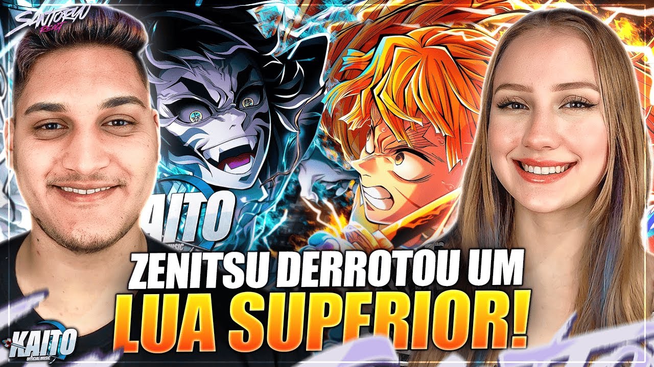 Zenitsu vs Kaigaku (Kimetsu no Yaiba) | Raios e Trovões | Kaito ft @M4rkim - REACT EM CASAL