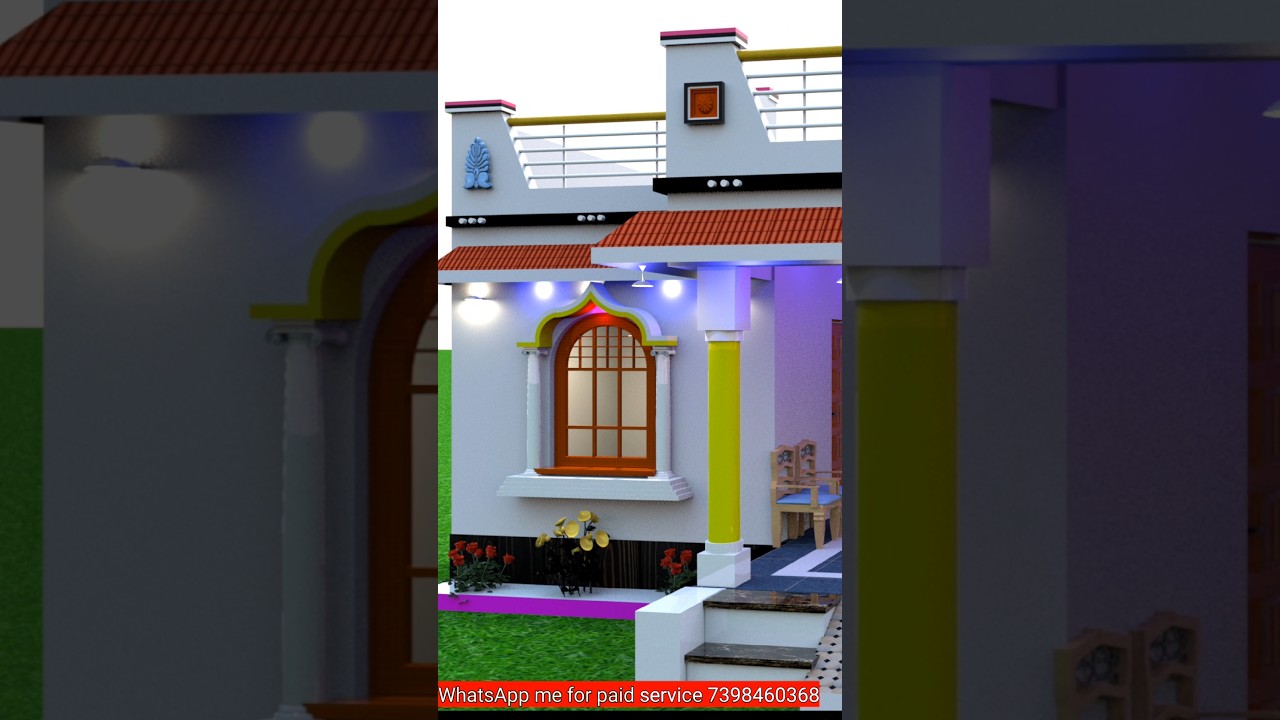 Top Front elevation design, Village house design #house #smallhouse
