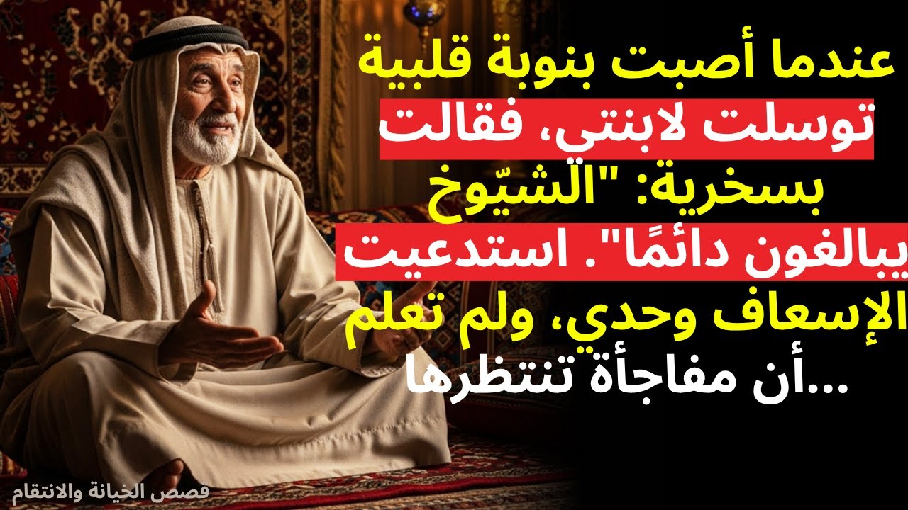 ابنتي رفضت أخذي إلى المستشفى أثناء نوبتي القلبية العجائز يبالغون دائمًا، ثم...(قصة حقيقية مؤلمة)