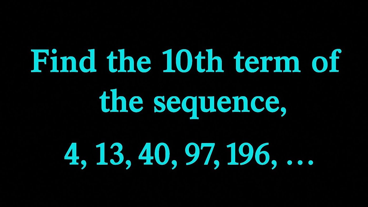 How to find the nth term formula for a cubic sequence