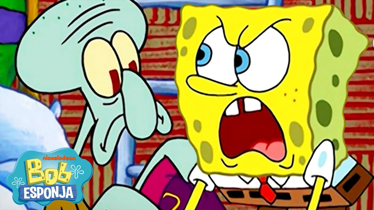 Bob Esponja | ¡30 minutos de Bob Esponja enojado! 😡 | Bob Esponja en Español