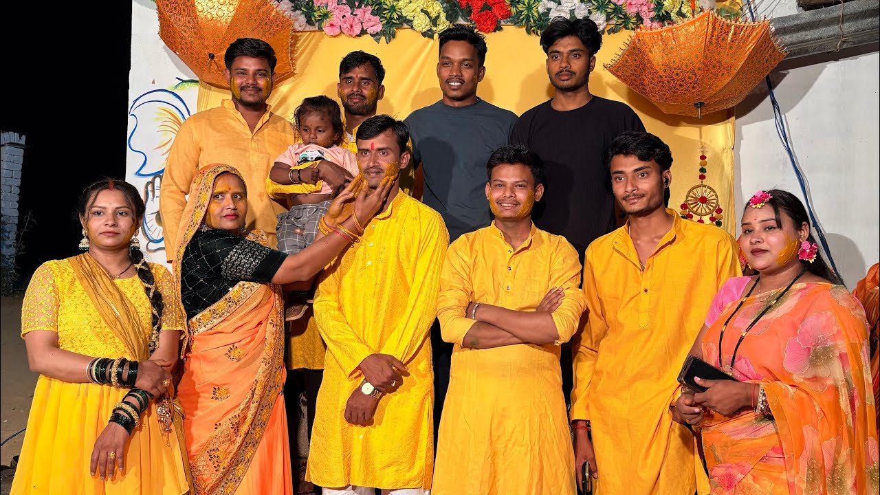 Bhaiya ki haldi mehedi vlogs🥰🎊